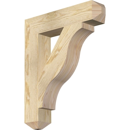 Ekena Millwork Funston Craftsman Rough Sawn Bracket, Douglas Fir, 4"W x 20"D x 24"H BKT04X20X24FST04RDF
